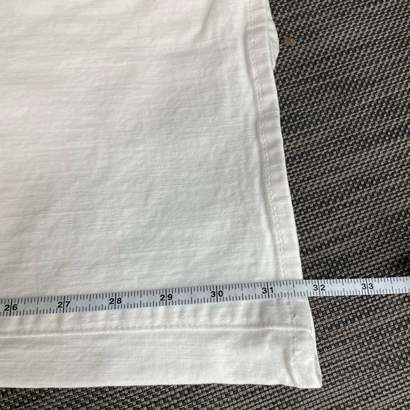 MOTHER The Weekender Totally Innocent White Flare Jeans Women Size 31 - Picture 7 of 12